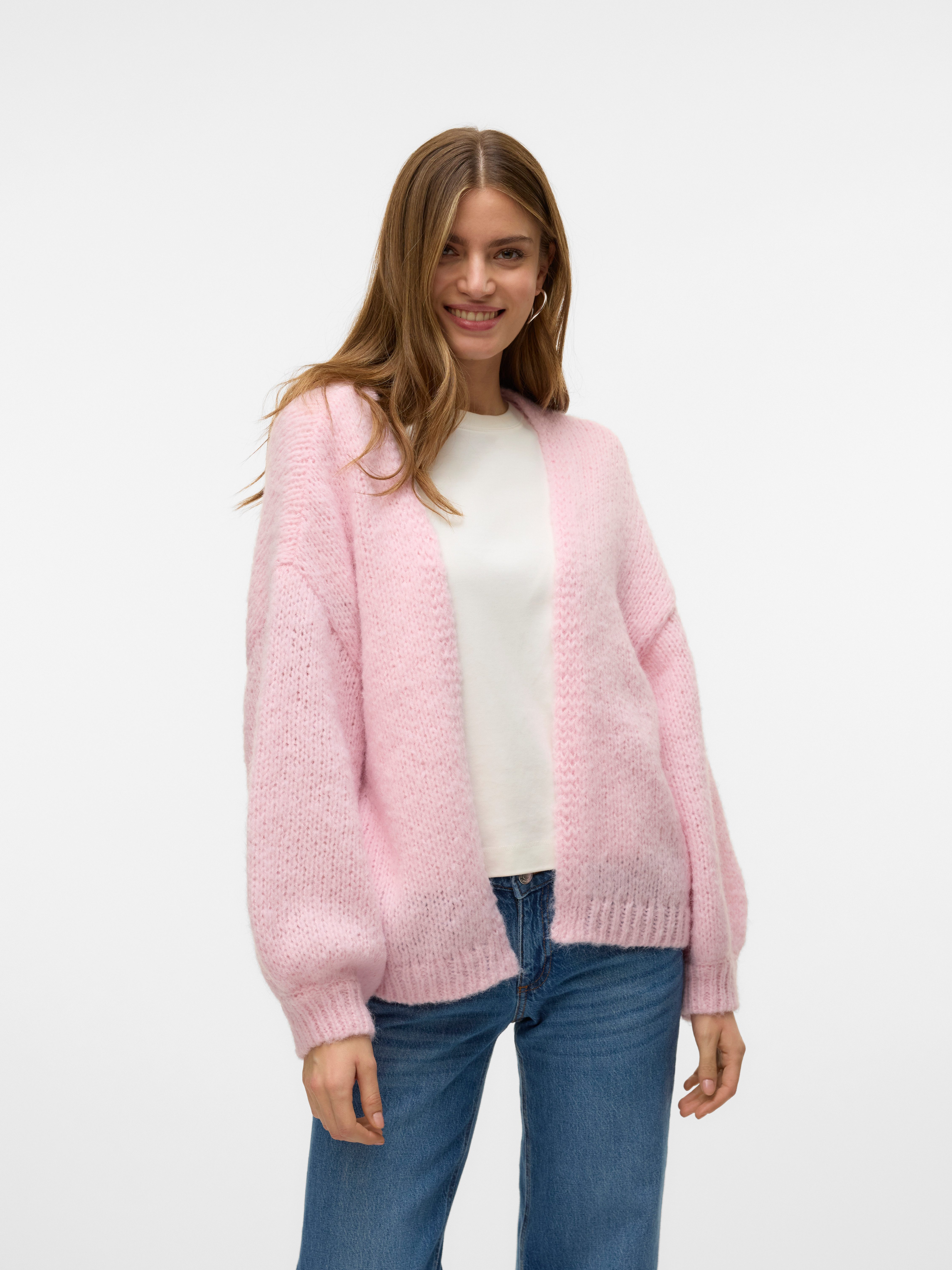 Vero Moda Strickjacke VMMAYBE LS OPEN CARDIGAN GA REP günstig online kaufen