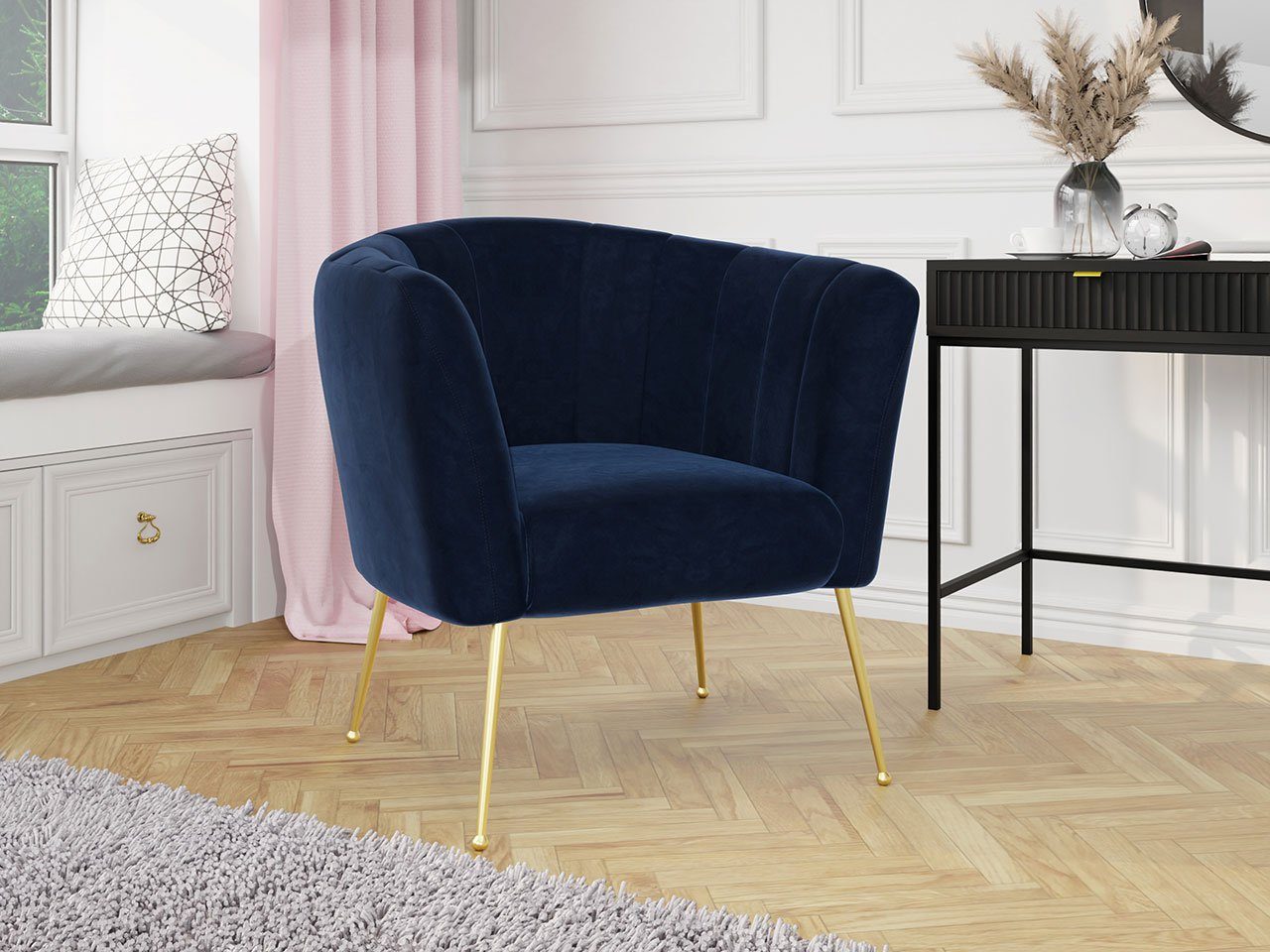 Mirjan24 Sessel 2216 Armchair, Polstersessel, Velvet Giliali, Fernsehsessel Stilvoll Magic Armsessel,