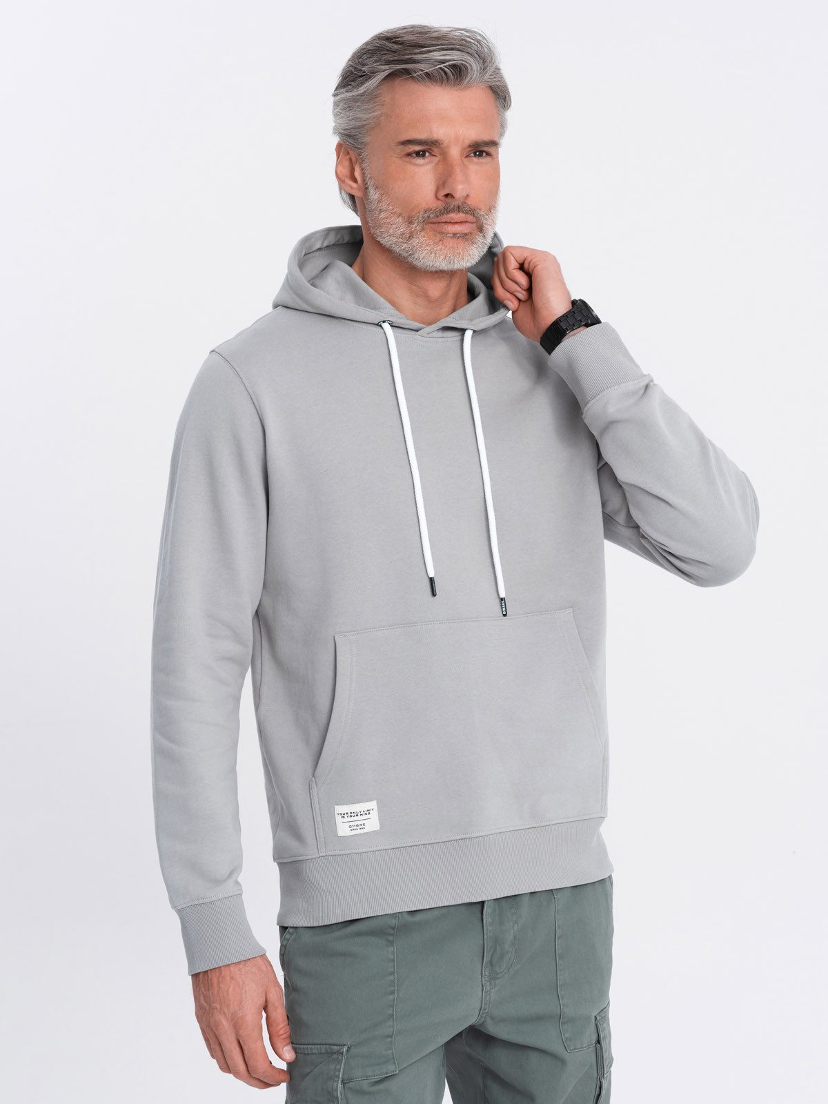 OMBRE Kapuzenpullover Herren Känguru-Sweatshirt mit Kapuze günstig online kaufen