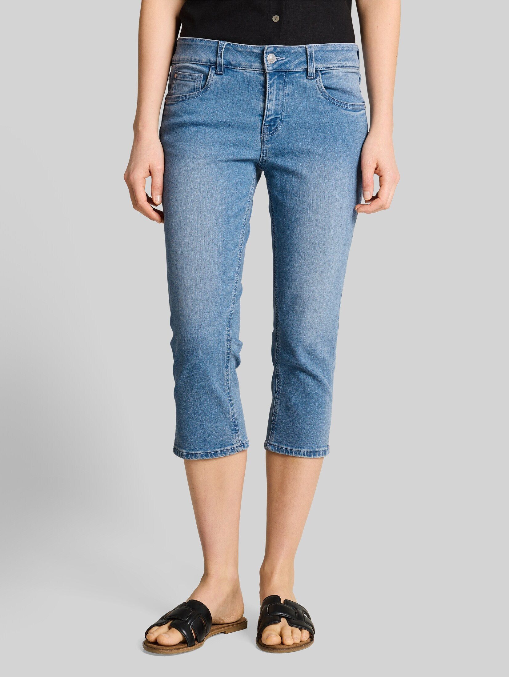 TOM TAILOR Denim Caprijeans Jeanshosen TTJONA SKINNY Capri Jeans