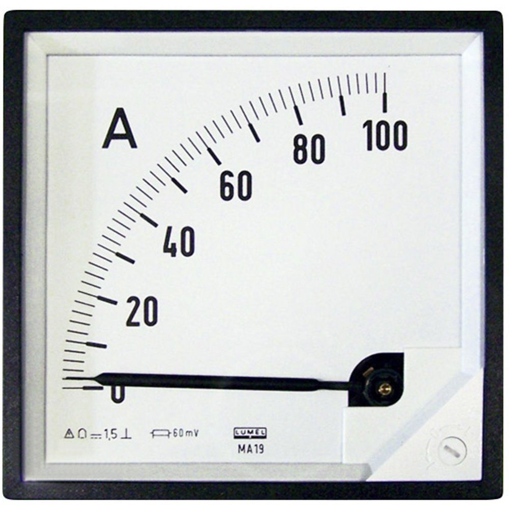 Lumel Einbausicherung Lumel MA19 100A/60mV MA19 100A/60mV Einbaumessgerät 96 x 96 mm 100 A, (MA19 100A/60mV)