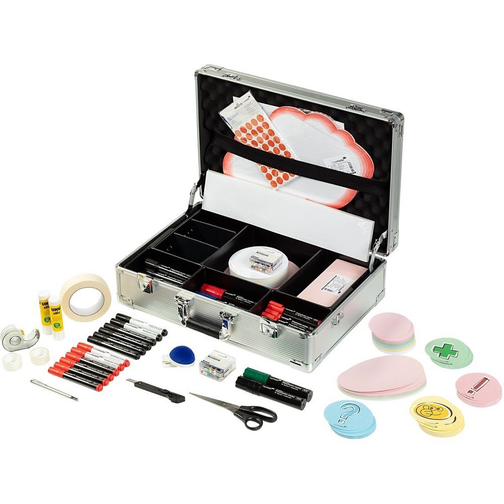 LEGAMASTER Moderationskoffer 1 Moderatorenkoffer Alukoffer PROFESSIONAL mit 3200 Teile, Gewicht (gefüllt) ca. 8,6kg