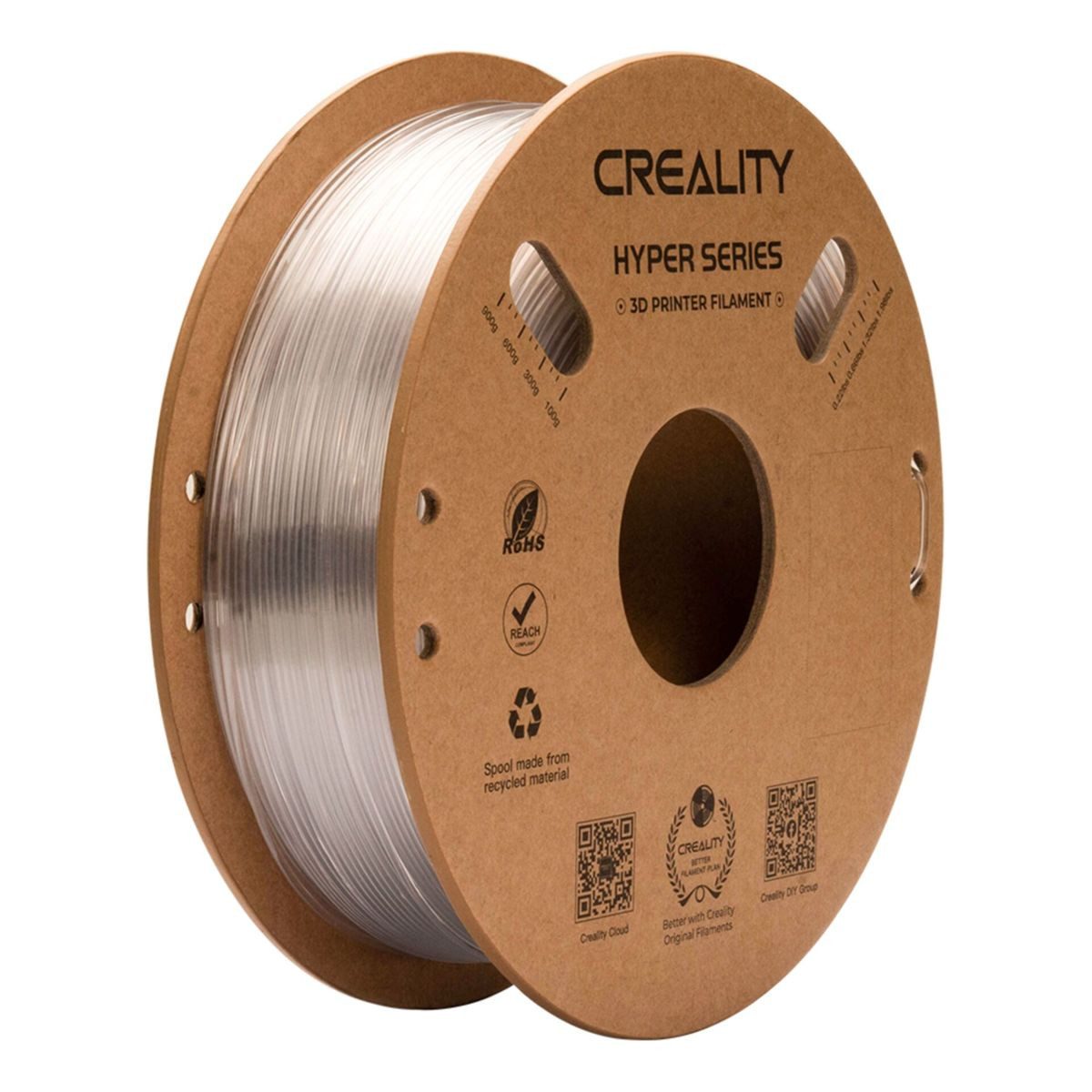 Creality 3D Filament Filament Hyper PETG 1,75 mm 1kg transparent