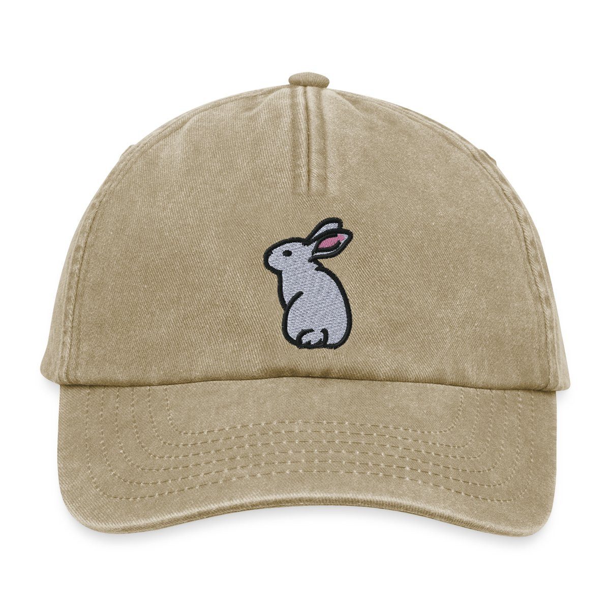 Baseball Cap Hase Bestickt Vintage Cap