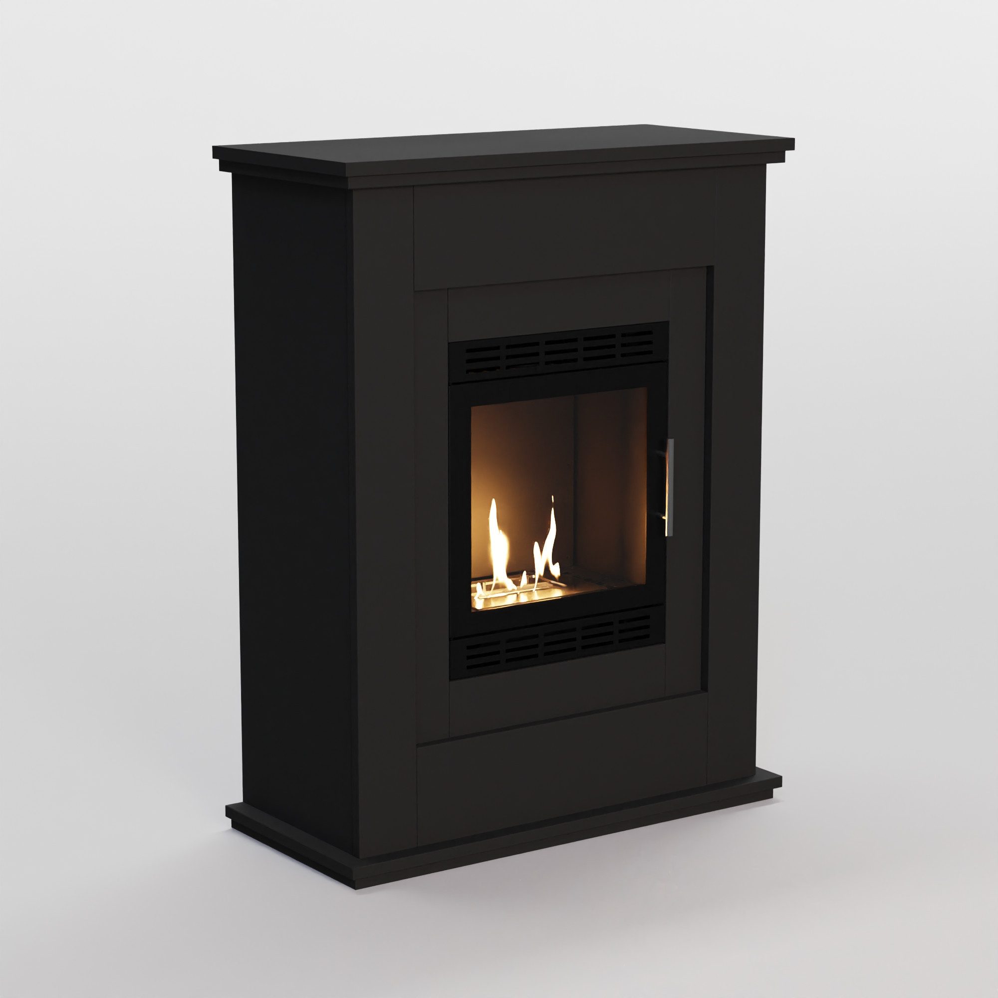 GLOW FIRE Echtfeuer-Dekokamin Skien Vision Ethanol Kamin, Bioethanol Kamin mit 3h Brenndauer, Heizleistung bis 2KW