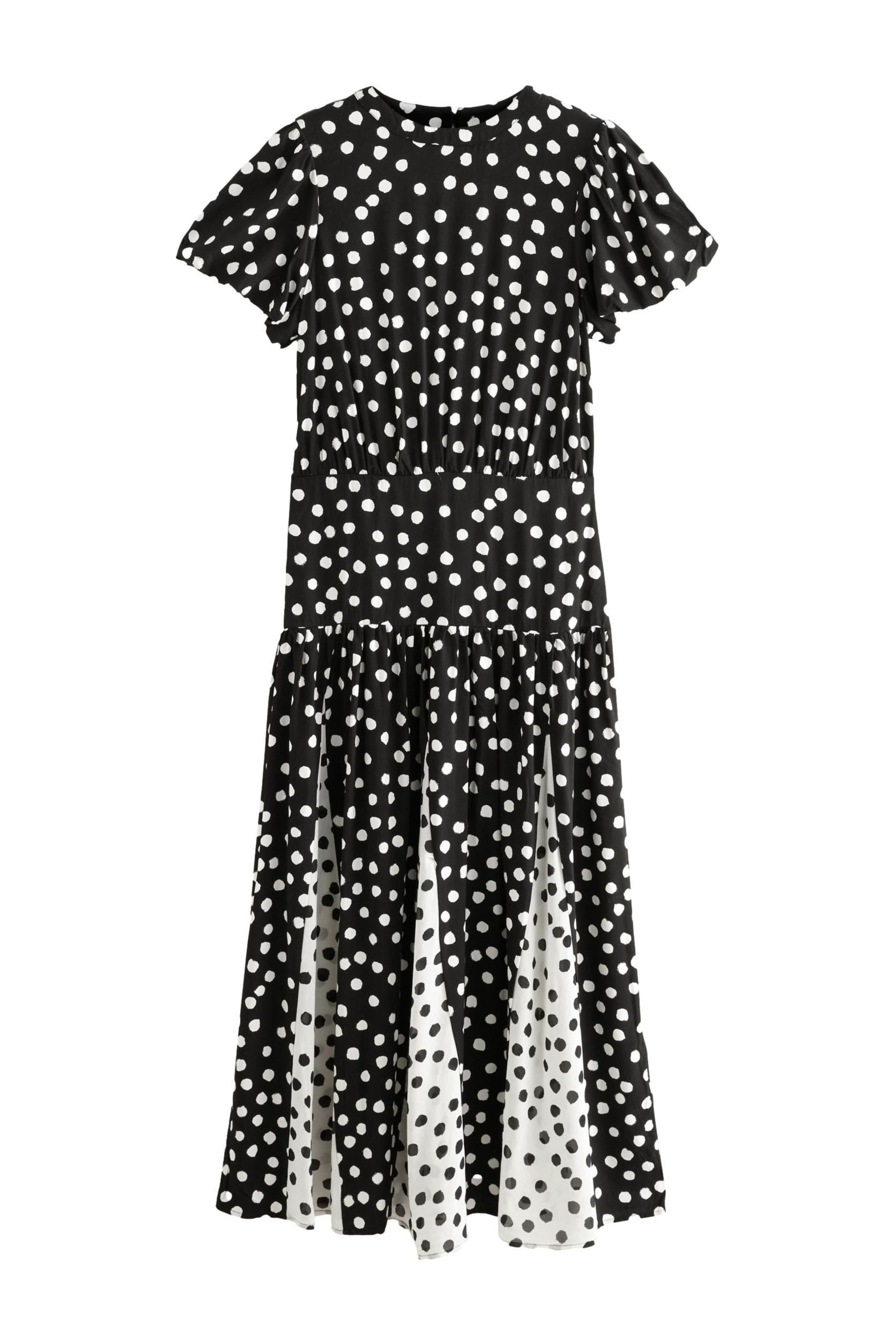 Next Midikleid Kurzärmeliges T-Shirtkleid mit geteiltem günstig online kaufen