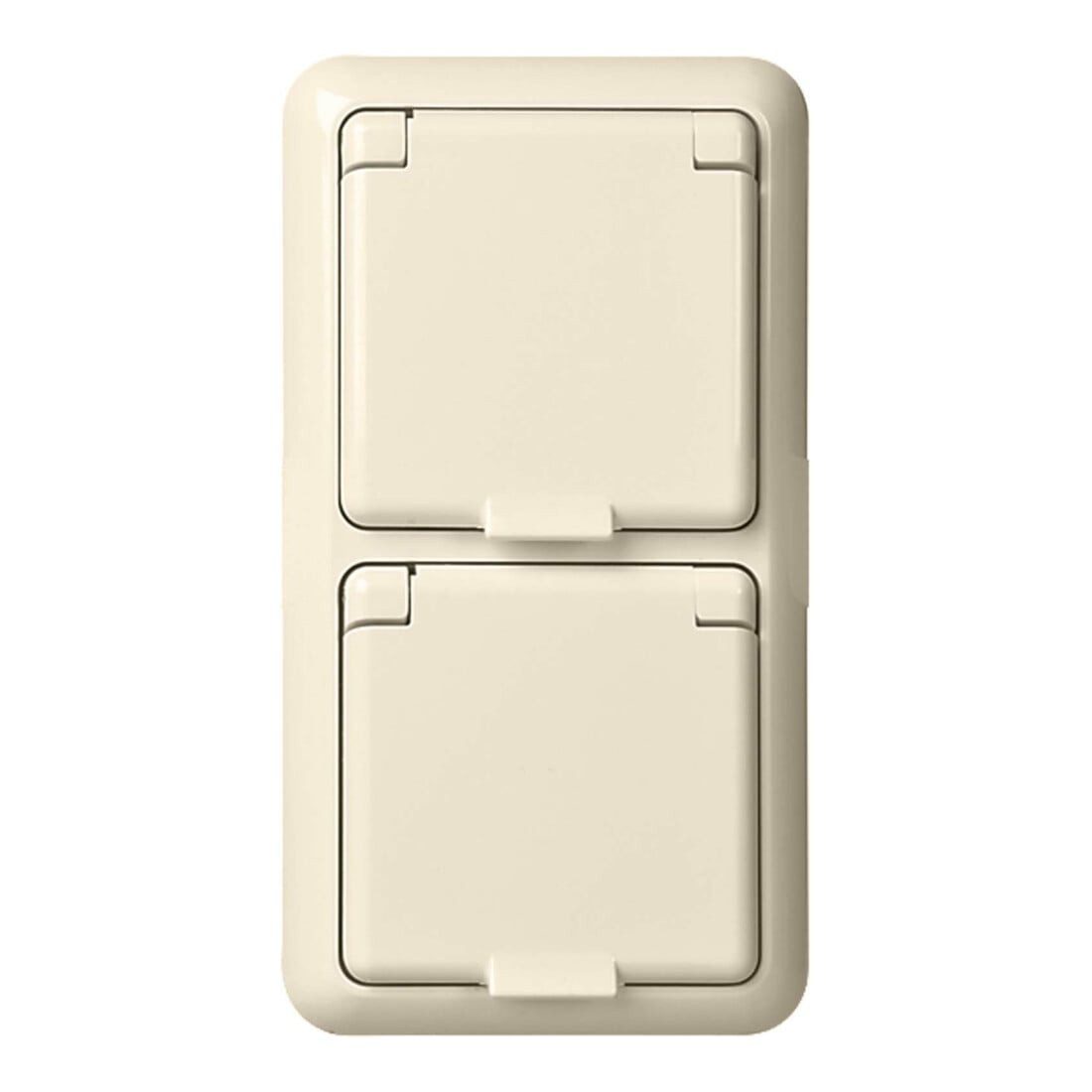 Schneider Steckdose Elso UP-Steckdose 2-fach IP44 reinweiß 225414