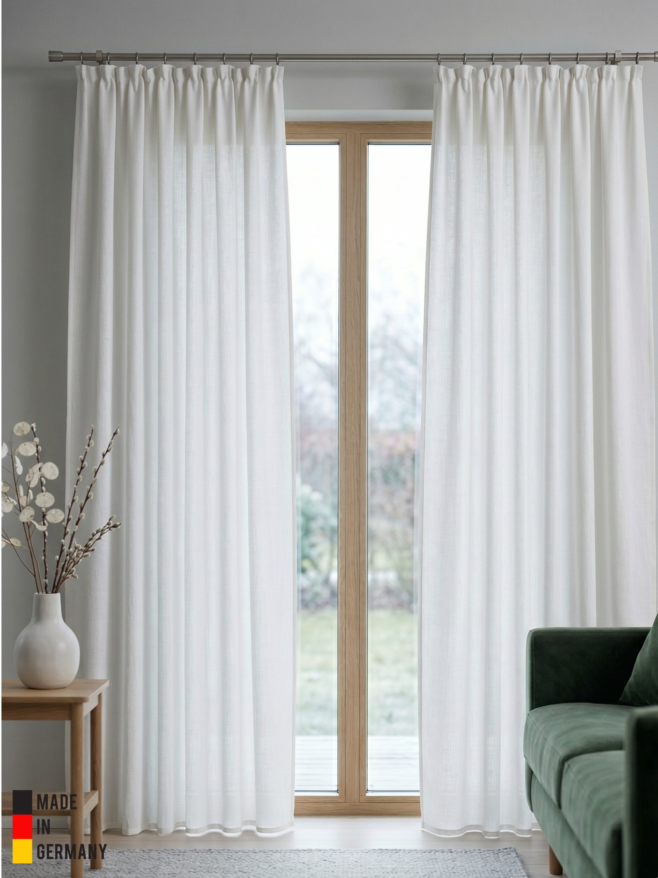 Wirth Vorhang Newbury (1 St), Kräuselband, blickdicht, Jacquard
