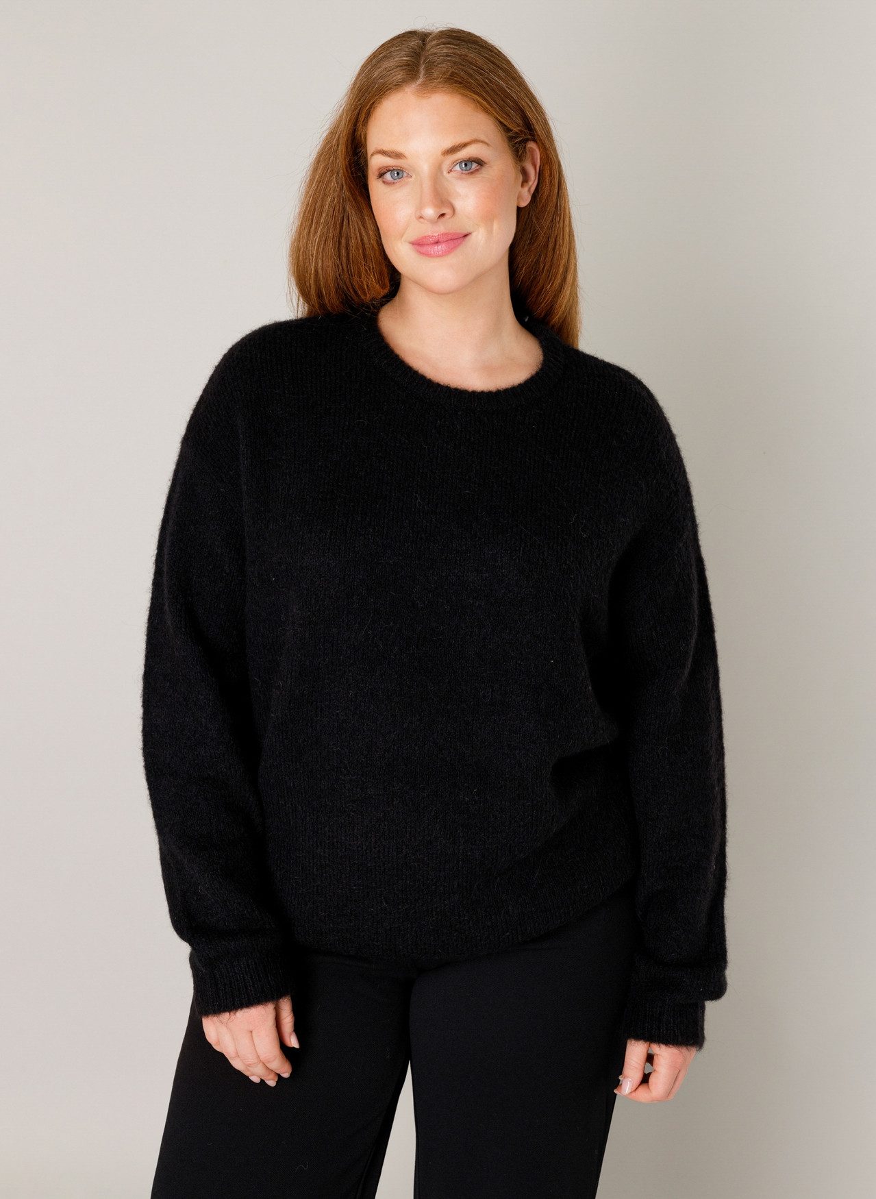 Base Level Curvy Strickpullover Yanara mit Wolle und Elasthan günstig online kaufen