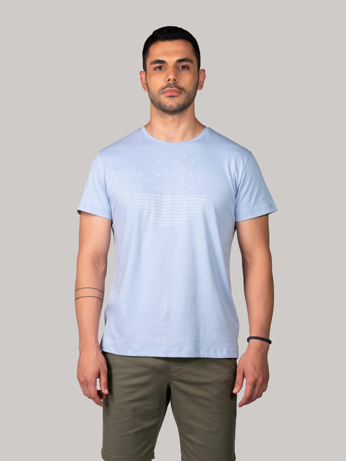 BLUVERD Kurzarmshirt T-Shirt mit Grafik (Drop)