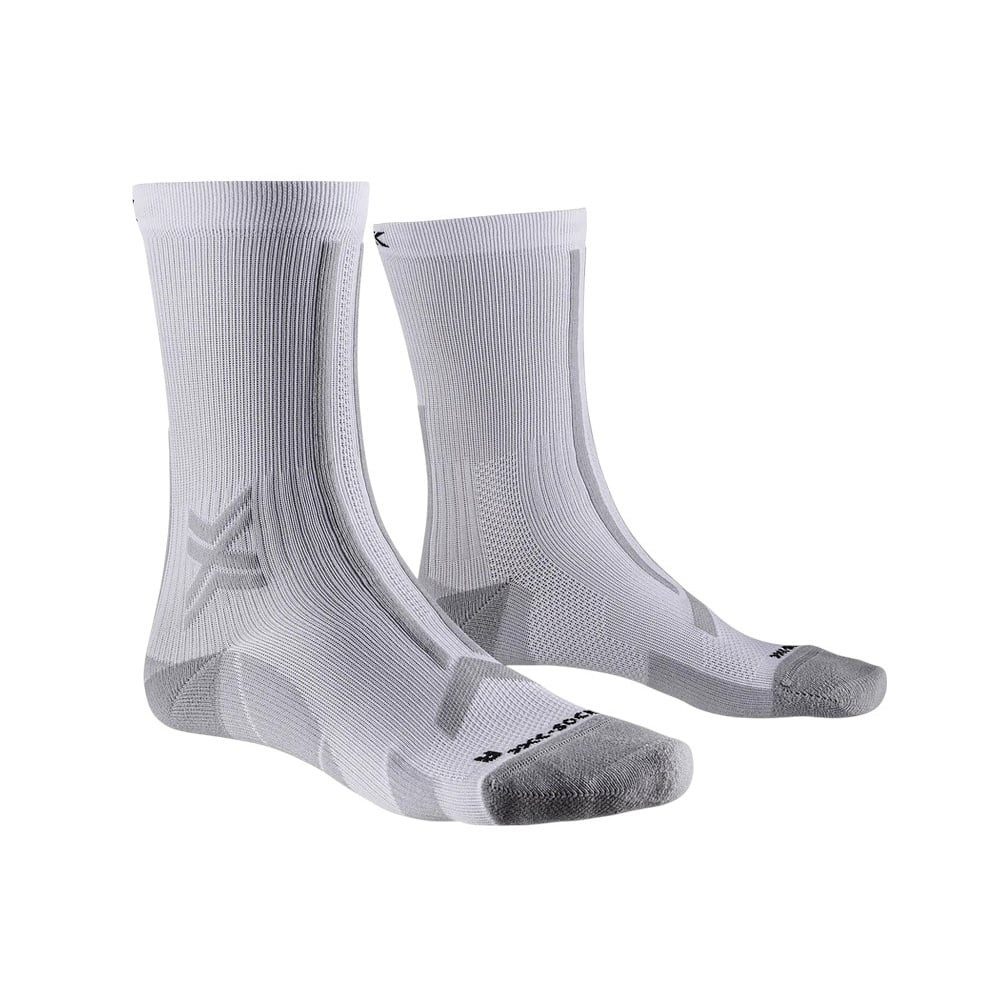 X-Socks Laufsocken Run Discover Crew weiss/grau Herren - 1 Paar