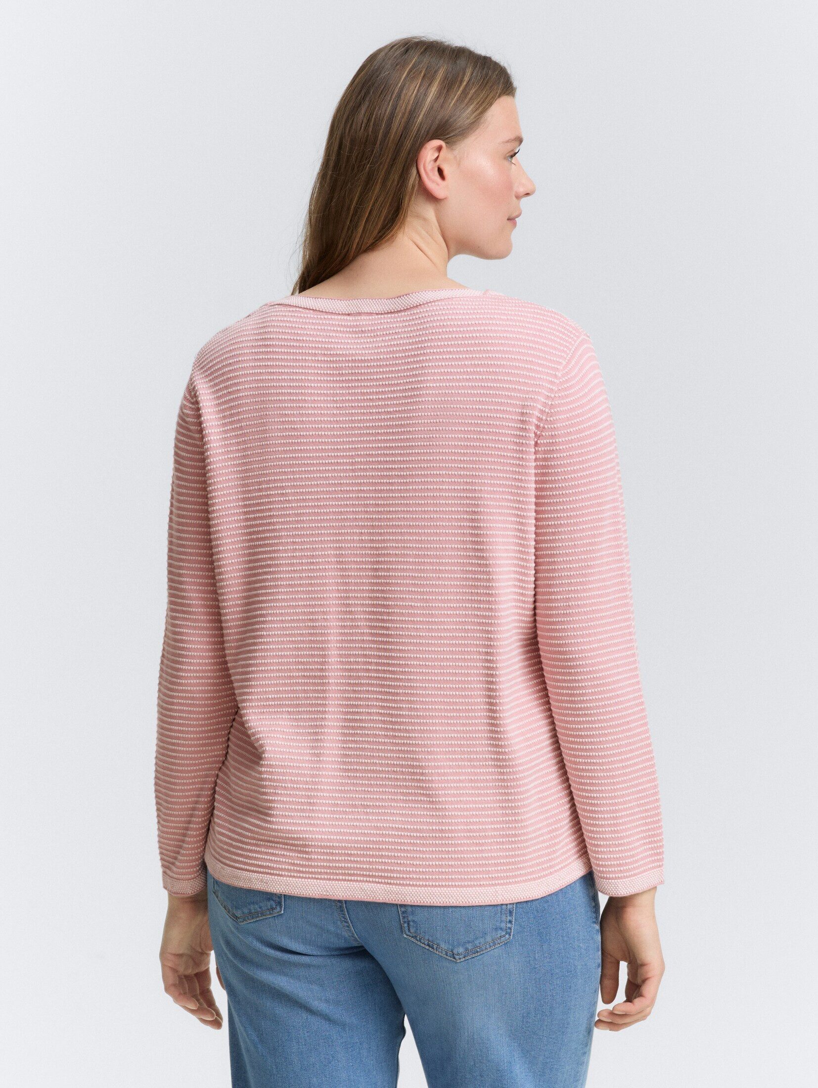 TOM TAILOR PLUS Strickpullover Pullover & Strickjacken Plus Size - Strickpullover mit U-Boot-Ausschnitt