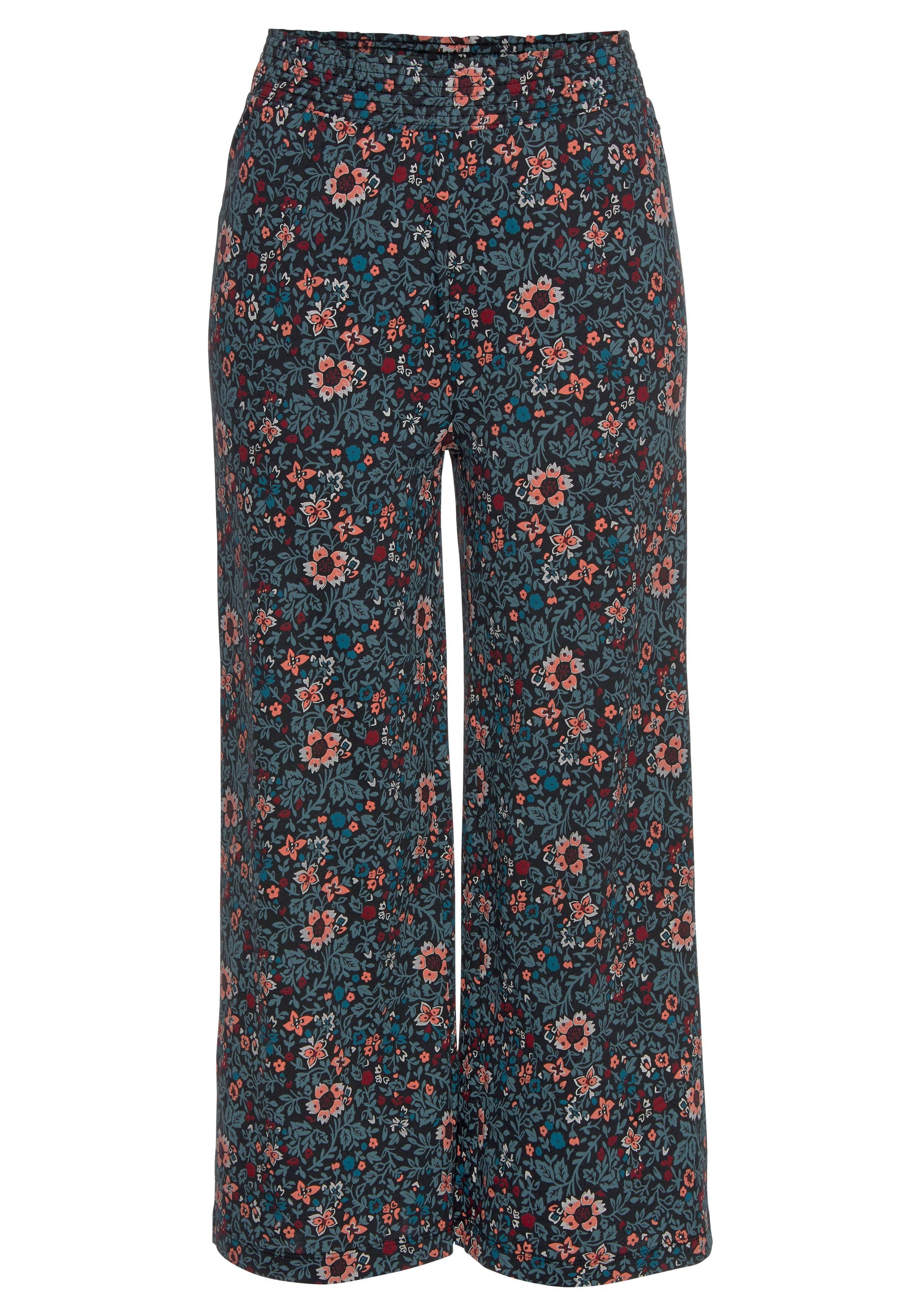 s.Oliver Pyjamahose (1-teilig) im Allover-Muster mit elastischem Bund günstig online kaufen
