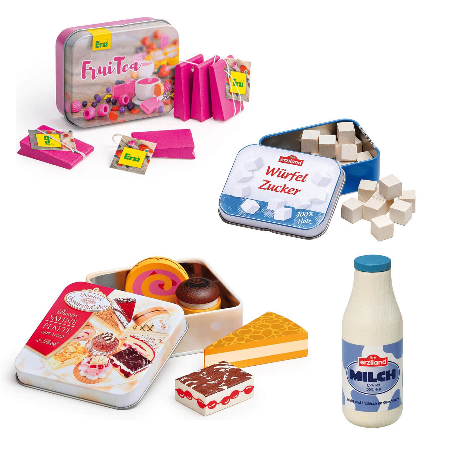 Erzi® Kaufladensortiment Erzi Kaufladenzubehör-Set Kaffee & Kuchen