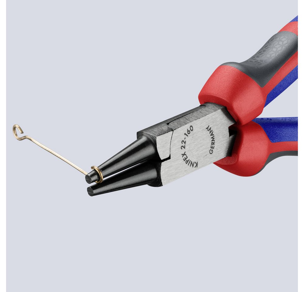 Thumbnail - Knipex Flachzange Knipex 22 02 160 Werkstatt Rundzange Gerade Chrom-Vanadium Elektrostah