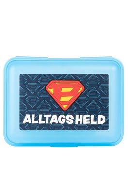 United Labels® Lunchbox Bastian Bielendorfer Brotdose - Alltagsheld, mit Trennwand Blau, Kunststoff (PP)