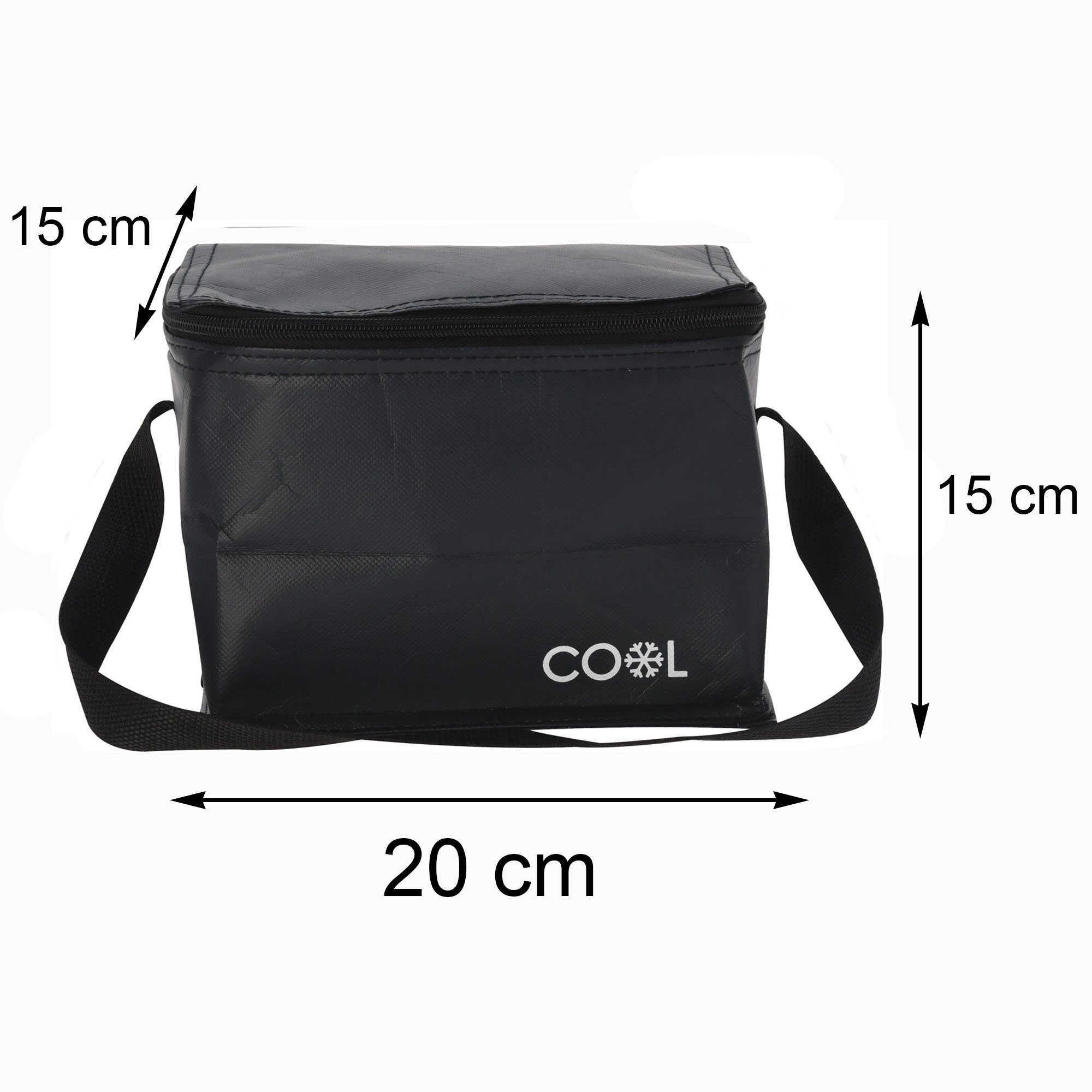 Kühltasche, Liter - /B/H) Annastore Kleine Isolierte Tasche 15 Picknicktasche, 15 - x x Kühltasche für (L cm Gefriertasche, 4 Getränke Thermotasche, 20