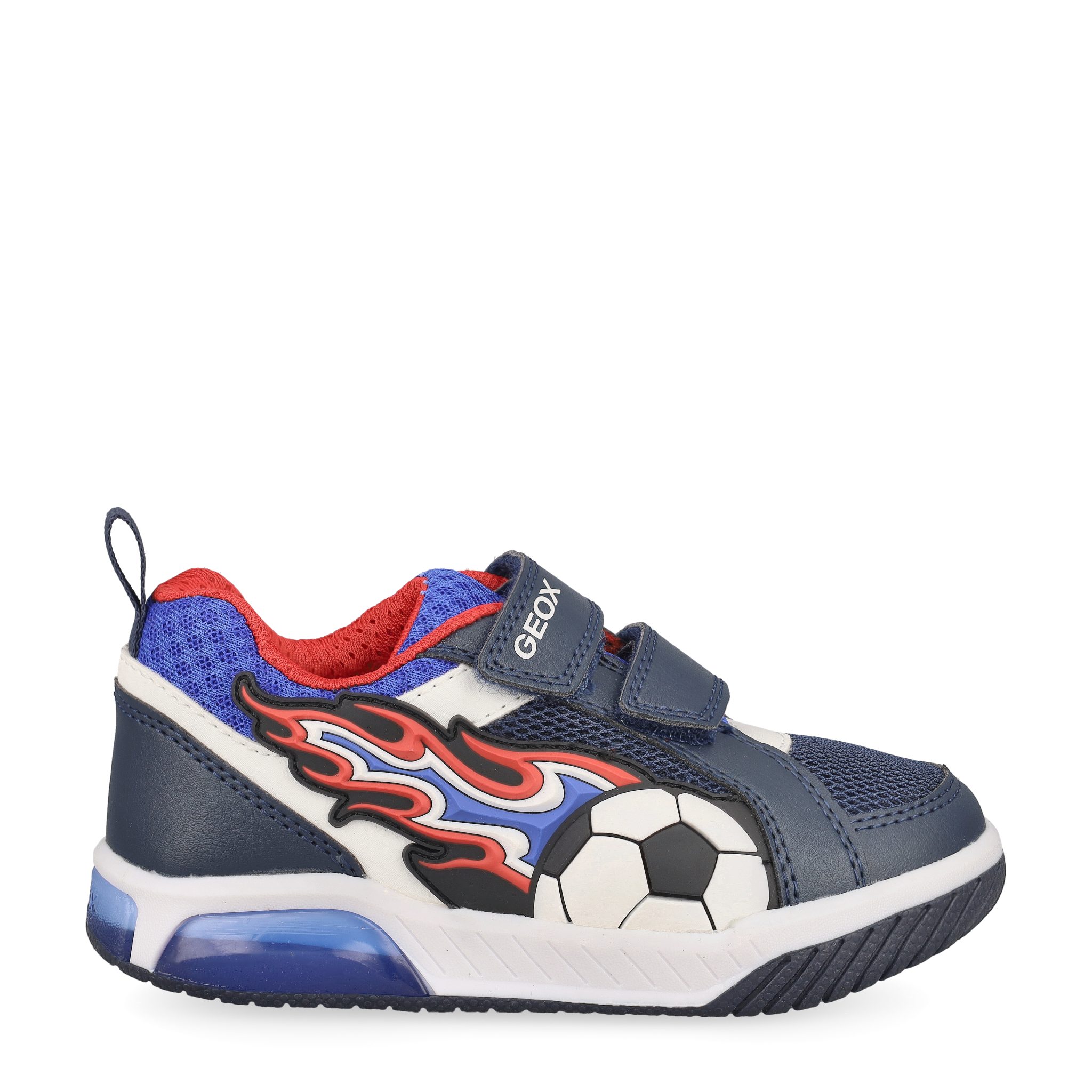 GEOX INEK, Klett, Blau, kombiniert, Kinder Klettschuh