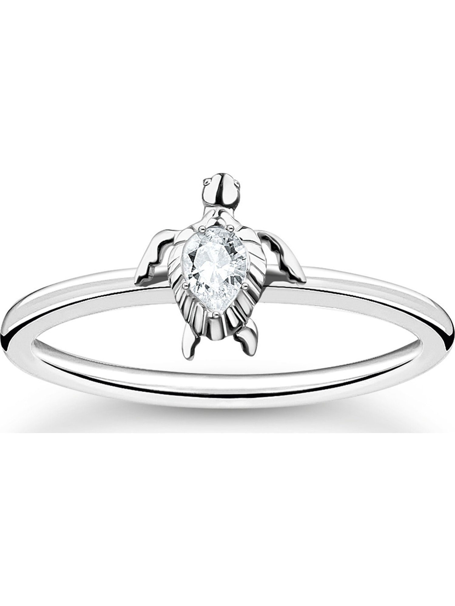 THOMAS SABO Fingerring Thomas Sabo Damen-Damenring 925er Silber Zirkonia, Zirkonia