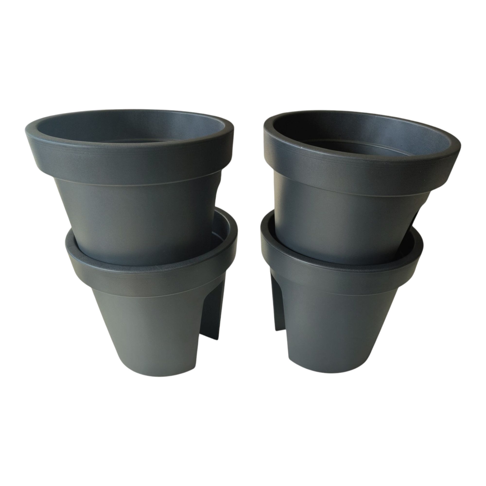 sesua Blumentopf Balkon-Blumentopf für Geländer rund günstig online kaufen