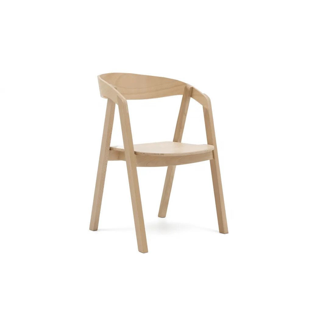 Muffo Stuhl NEO (1 St), Vollständig aus Massivholz gefertigt, naturbelassen