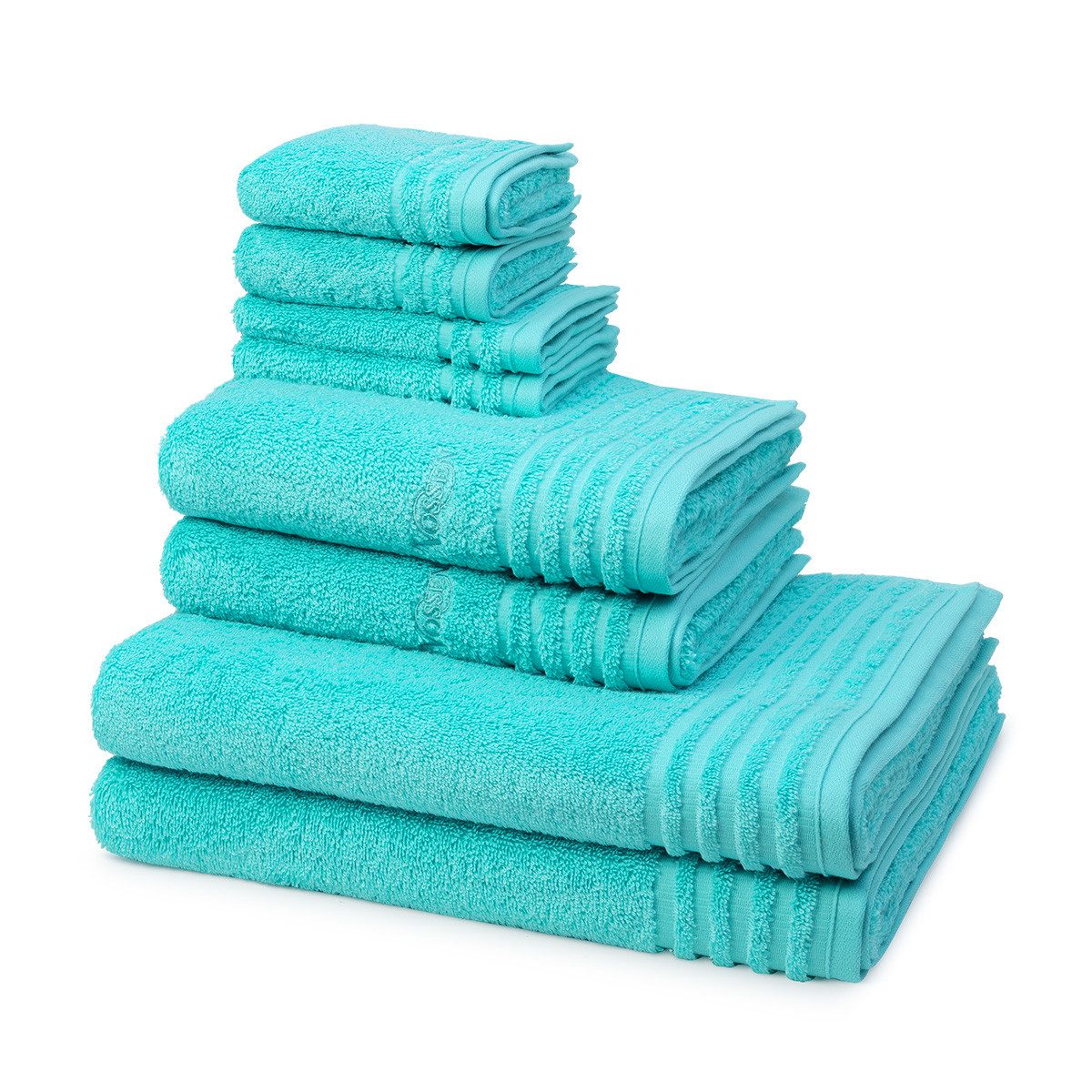 Vossen Handtuch Set Vienna Style Supersoft, Frottee (Spar-Set, 8-St), 2 X Seif- 2 X Gäste- 2 X Dusch- 2 X Handtuch im Set