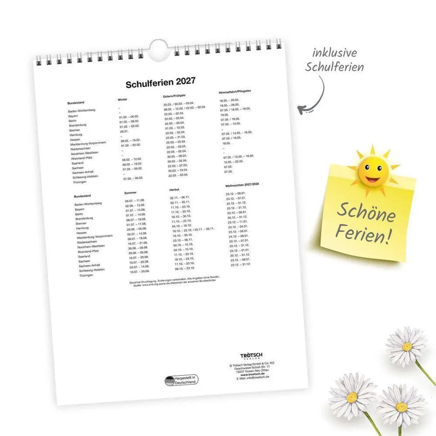 Trötsch Verlag Wandkalender TRÖTSCH - Classickalender Landliebe 2027
