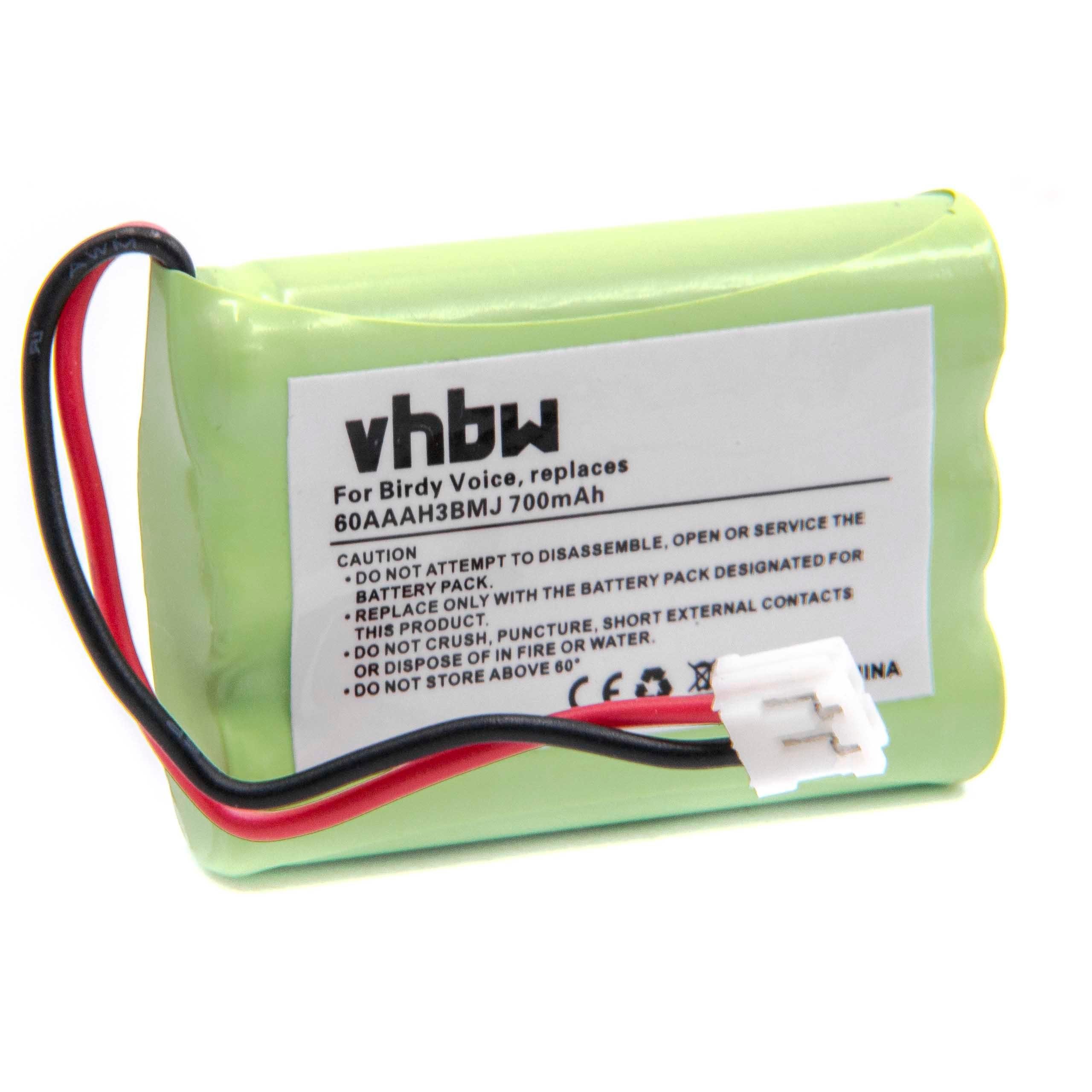vhbw kompatibel mit NTL R77, R88;, R66 Akku NiMH 700 mAh (3,6 V)