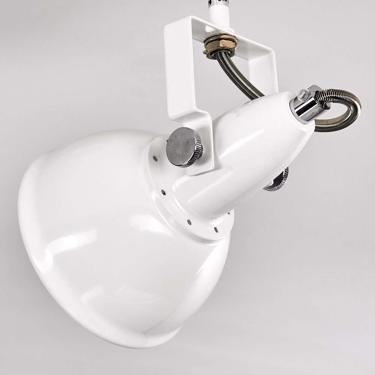 Retro-Design 4xE14, Weiß, »Arazane« Spot im Deckenlampe verstellbare dreh-/schwenkbar, aus ohne Leuchtmittel, Deckenleuchte Metall Lampenschirm in hofstein