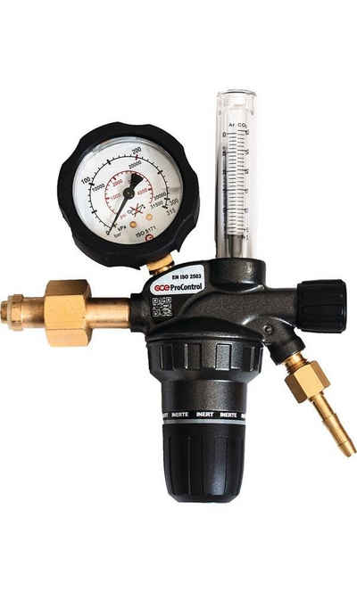 GCE Druckregler Flaschendruckminderer ProControl® Flowmeter Argon / CO₂ 200 bar 1-stufig 30 l/min