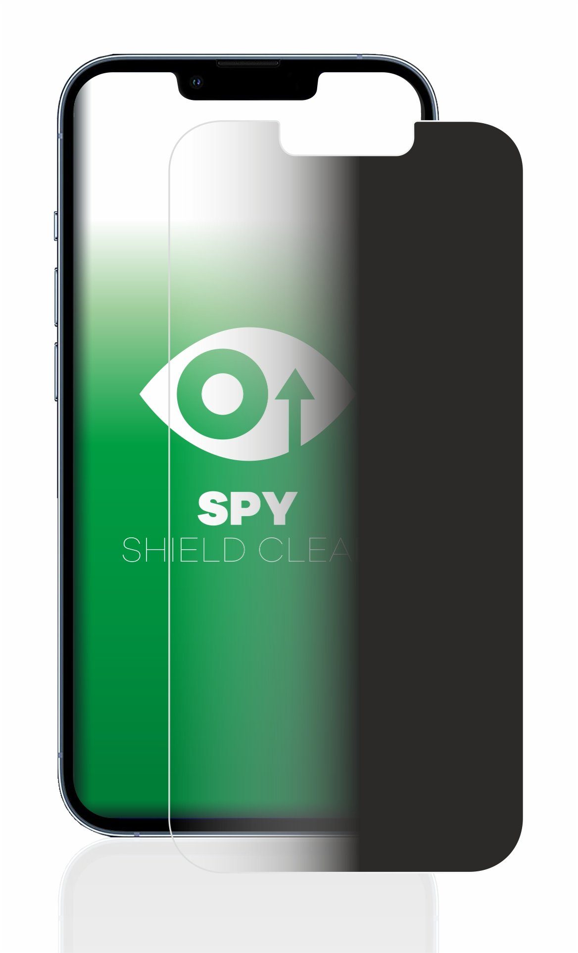 upscreen Blickschutzfolie für Apple iPhone 13 Pro, Displayschutzfolie,  Blaulichtfilter Privacy Folie Schutzfolie Sichtschutz klar Anti-Spy