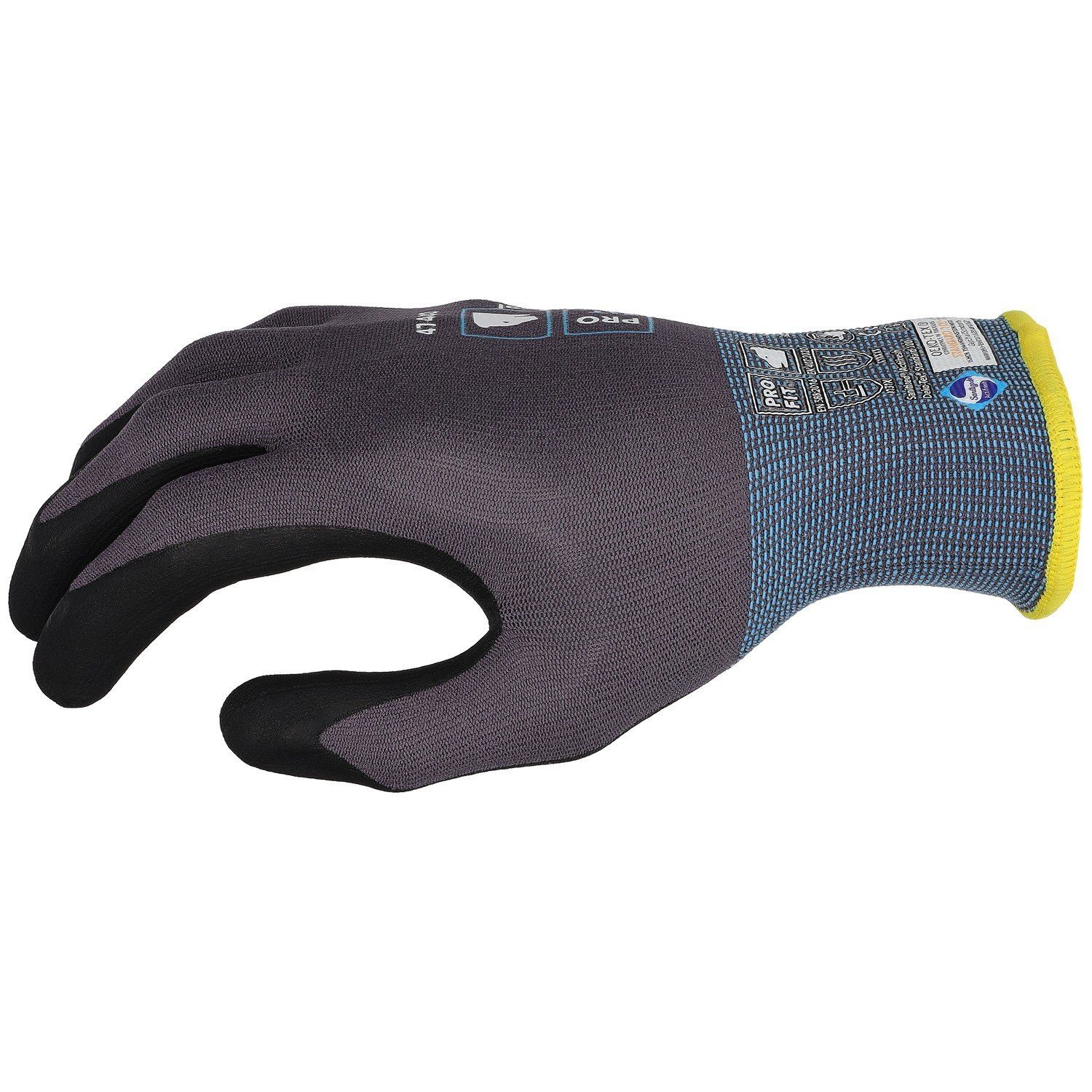 PRO FIT Paar) cool', Nitril sc 'Maxim Handschuhe, FIT grau Fitzner Montage-Handschuhe PRO Sanitized® (12, by 