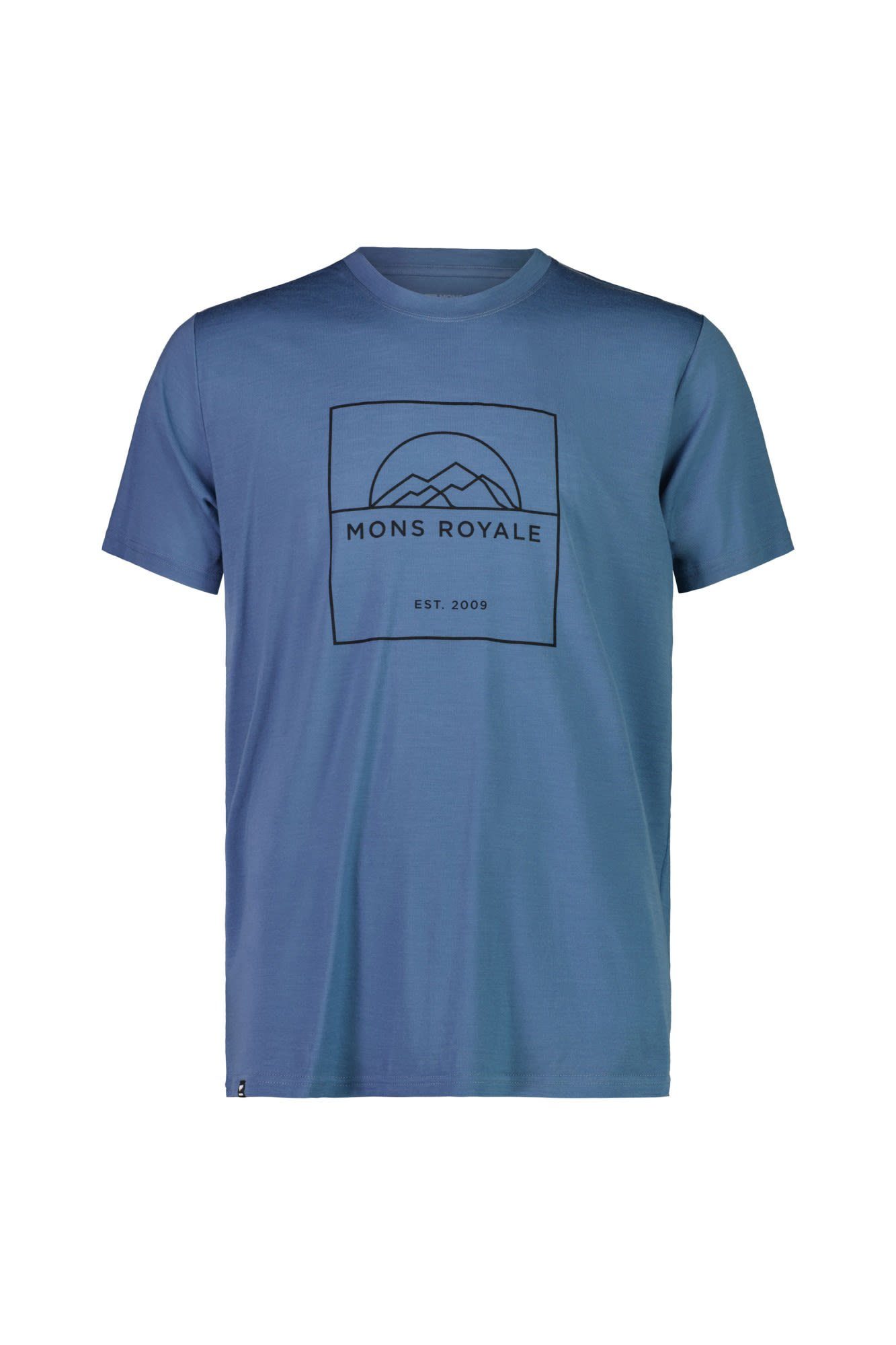 Mons Royale T-Shirt Mons Royale M Icon T-shirt Herren Kurzarm-Shirt Blue Slate