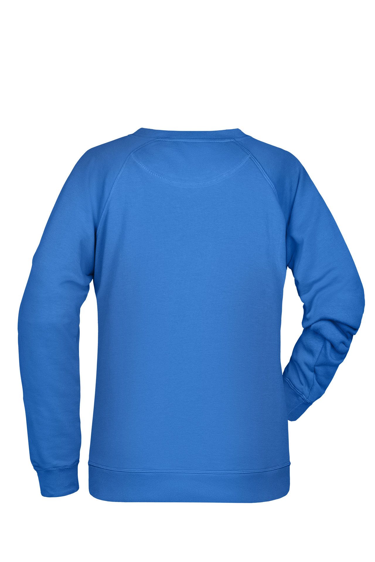 James & Nicholson Sweatshirt Damen Sweatshirt aus Bio-Baumwolle mit leicht tailliertem Schnitt 8021 Innen weich angeraut – Bild 2 von 4