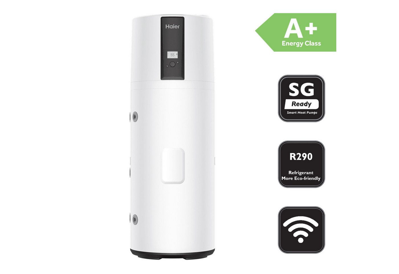 Haier Warmwasser-Wärmepumpe Kwikot by Haier Brauchwasserwärmepumpe Trinkwasser HP200M7 200 L R290, Energieklasse A+