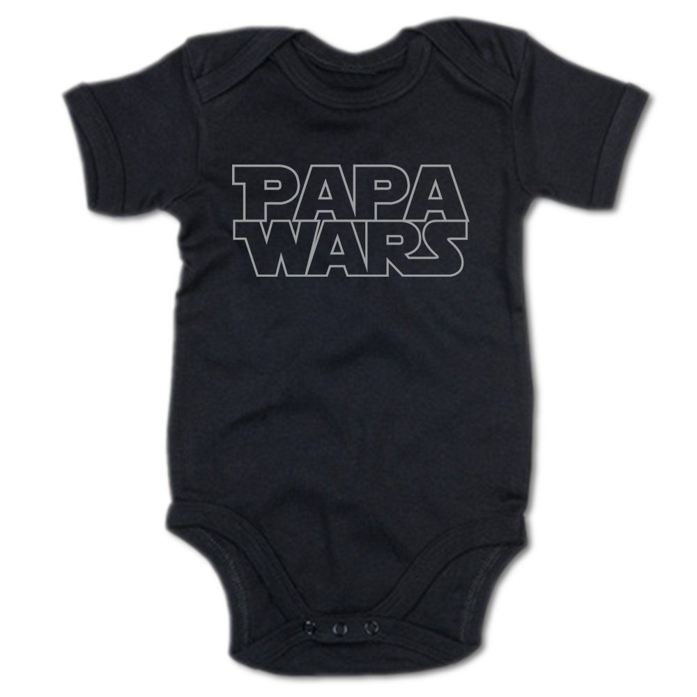 G-graphics Kurzarmbody Papa Wars Baby Body mit Spruch / Motiv / Aufdruck • als Geschenk