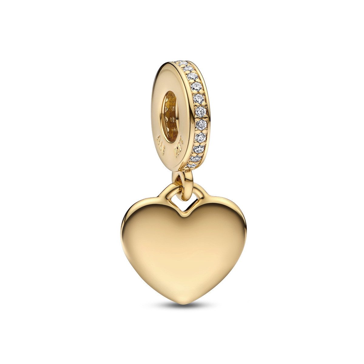 Pandora Charm-Einhänger Pandora Charm-Anhänger Damen Gravierbares Herz Vergoldet 768761C01