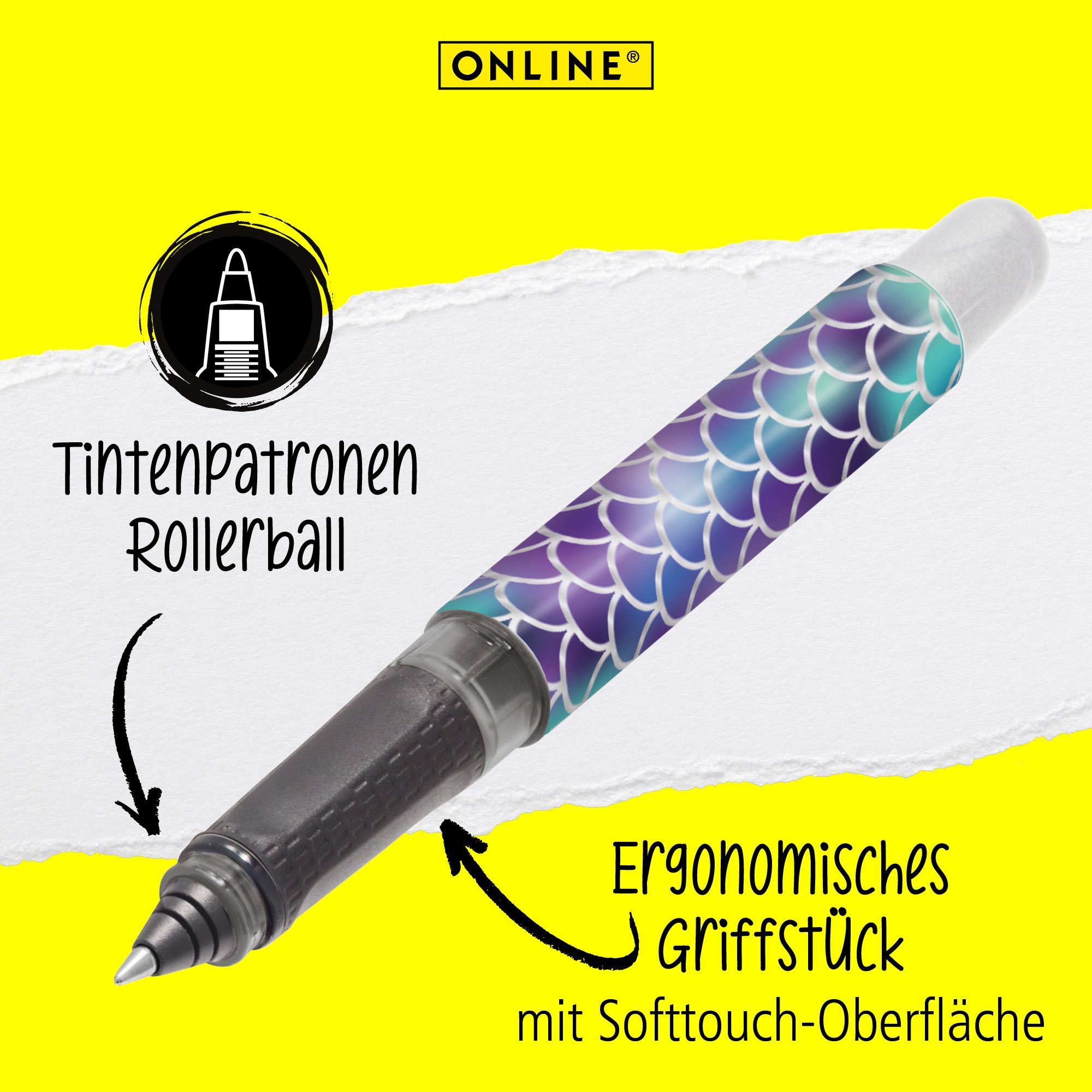 Pen Online ideal ergonomisch, hergestellt College für Deutschland Tintenpatronen-Rollerball, die in Dreams Shiny Schule, Tintenroller