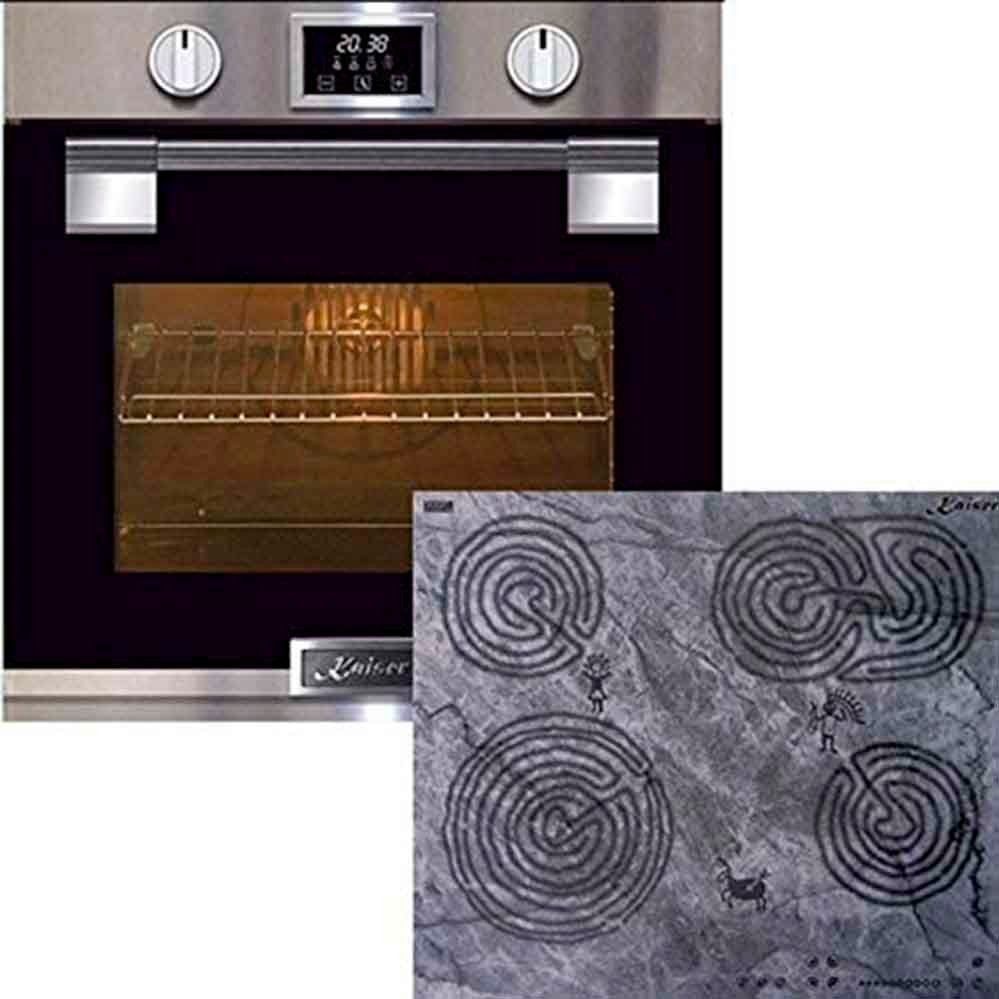Backofen-Set Pyrolyse Backofen 79 L Einbau Backofen,Bratautomatik,11 Funktionen+Glaskeramik Kochfeld Eh 6337 + KCT 6715 F Ära// Herd Set Autark