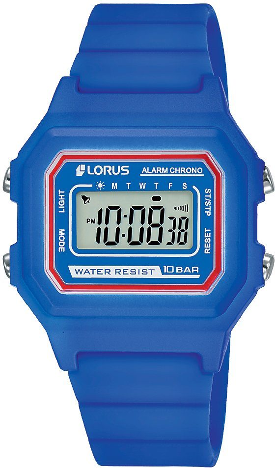 LORUS Chronograph Lorus Sport, R2319NX9, mit digitaler Anzeige, ideal auch  als Geschenk, Chronograph