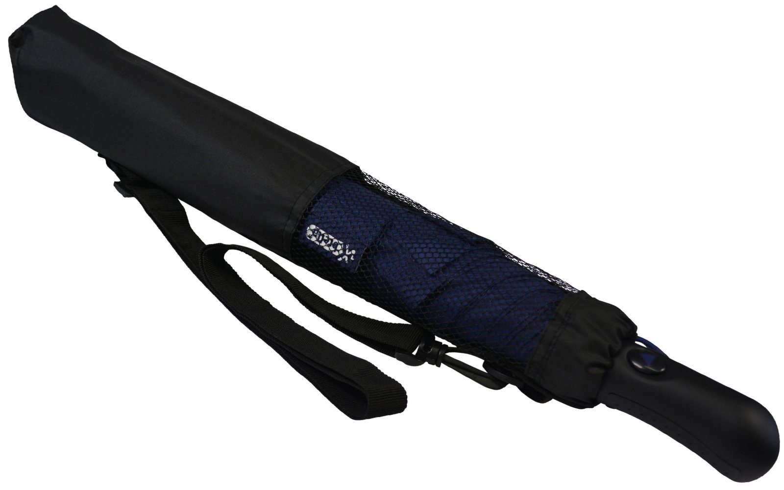 iX-brella Taschenregenschirm Trekking Golf-Taschenschirm XXL mit Umhängetasche, mit riesigem 124cm Dach-Durchmesser