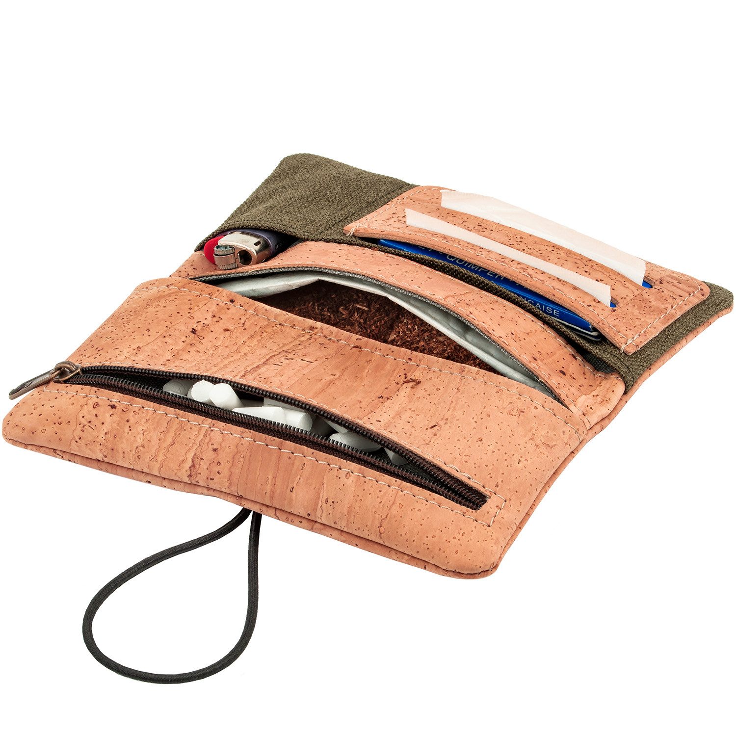 Simaru Tabakbeutel Madeira, Vegan Kork, austauschbare Gummis, für 30g Tabak günstig online kaufen