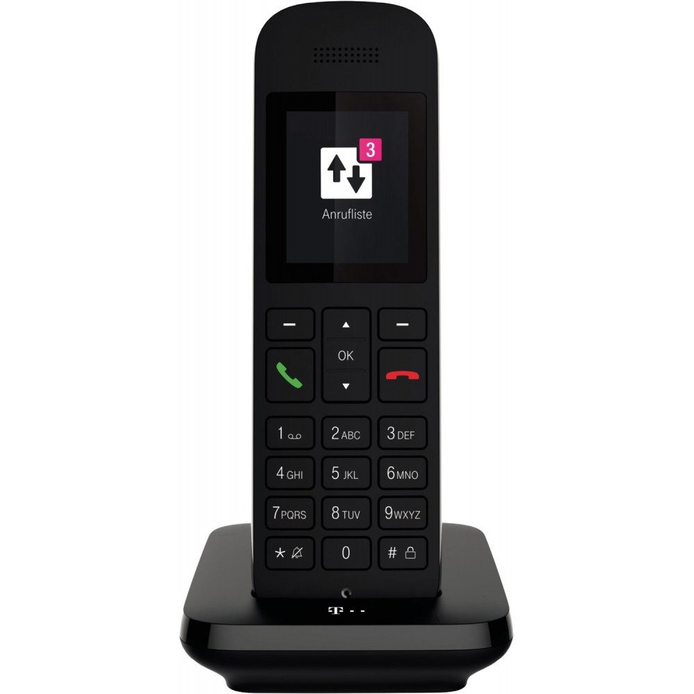 Telekom Telekom Sinus 12 Schnurlostelefon schwarz - Schnurlostelefon. Schnurloses DECT-Telefon (IEEE 802.11b)