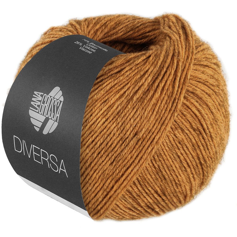 LANA GROSSA DIVERSA Häkelwolle, 210 m (leichtes Baumwoll-Mischgarn mit zartem Mélange-Effekt), 50 g