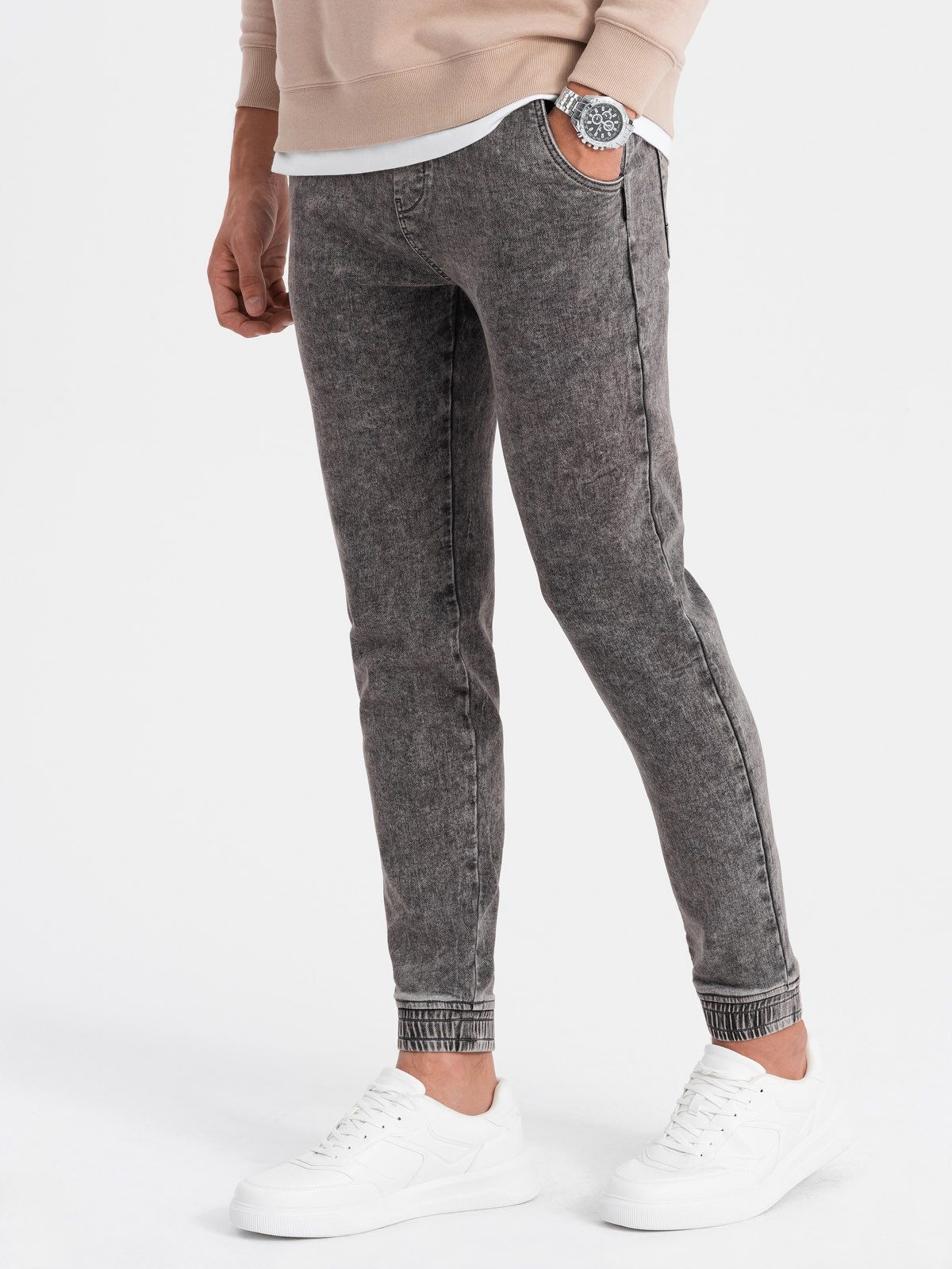 OMBRE Jeggings Marmorierte Denim-Hose Jeggings für Herren günstig online kaufen