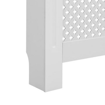 vidaXL Heizkörper-Wäschetrockner Heizkörperabdeckung Weiß 172×19×81,5 cm MDF