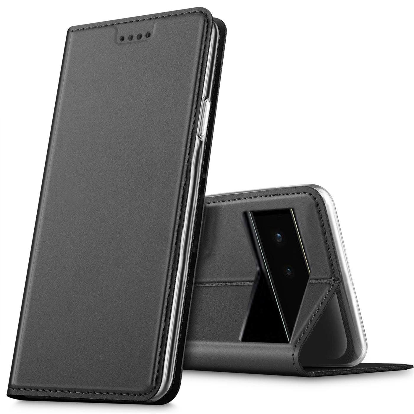 CoolGadget Handyhülle Magnet Case Handy Tasche für Google Pixel 6a 6,1 Zoll, Hülle Klapphülle Ultra Slim Flip Cover für Pixel 6a Schutzhülle