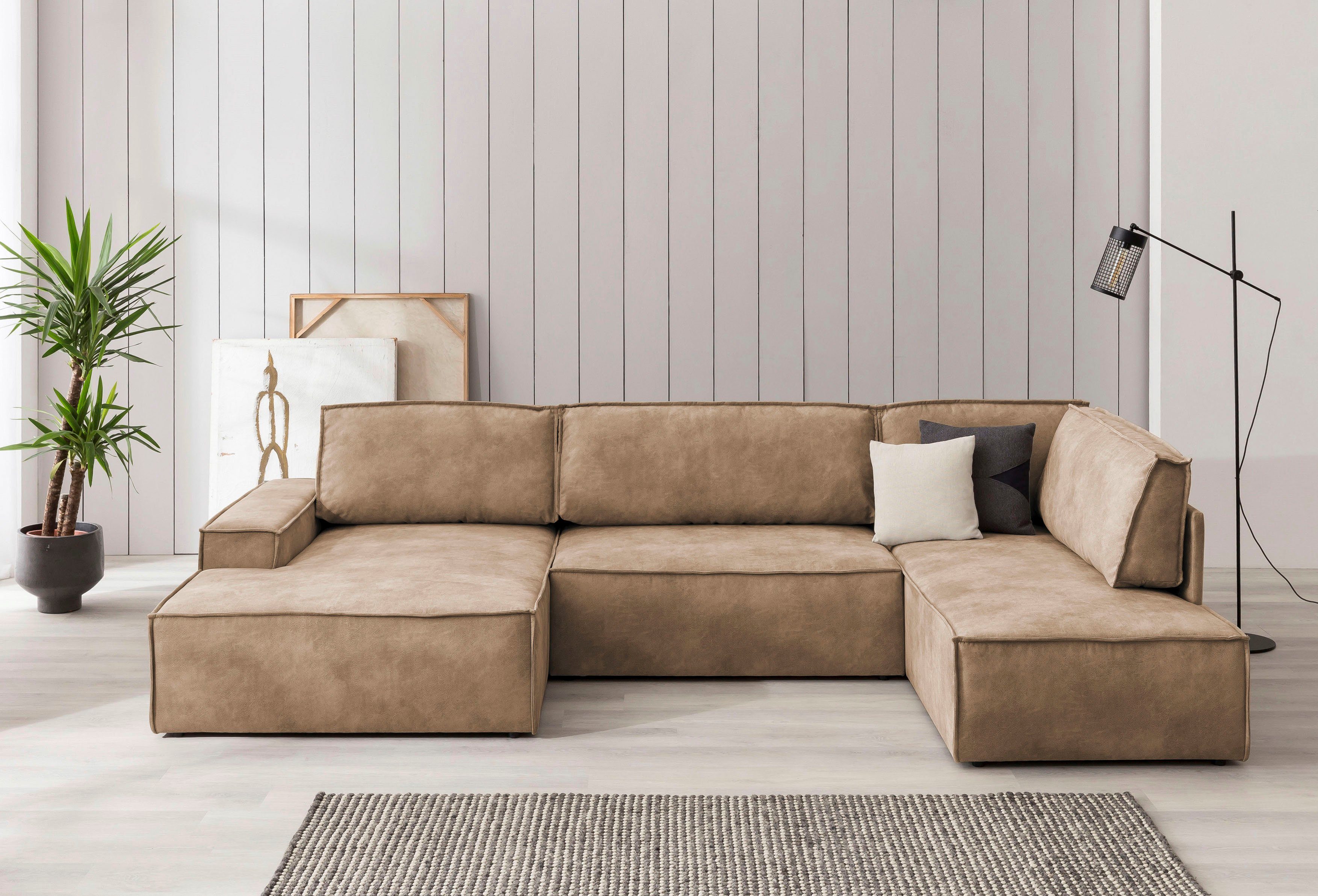 Home affaire Wohnlandschaft SHERWOOD 329 cm, günstig online kaufen