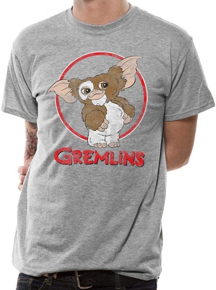 Gremlins Print-Shirt Gremlins Gizmo Distressed T-Shirt hellgrau S M L XL XXL