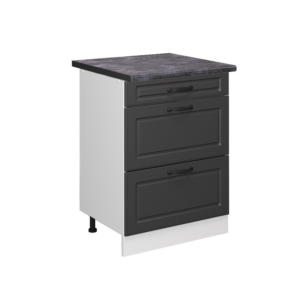 Vicco Unterschrank R-Line, Anthrazit Landhaus/Weiß, 60 günstig online kaufen